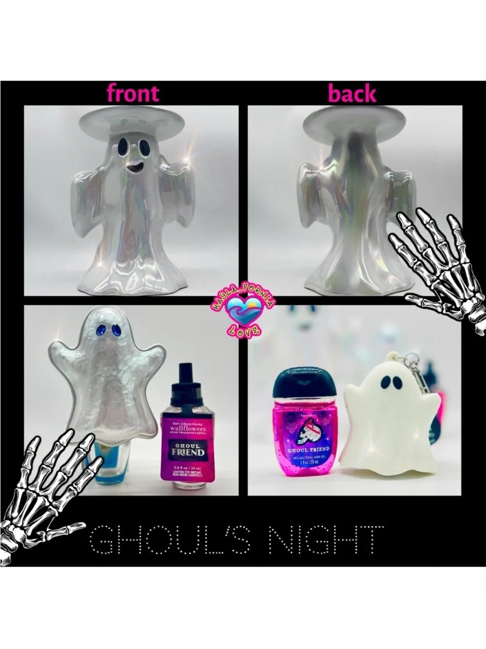 BBW 👻 Ghoul's Night 👻 Rare Ghost Halloween 6 Pc Gift Set NWT